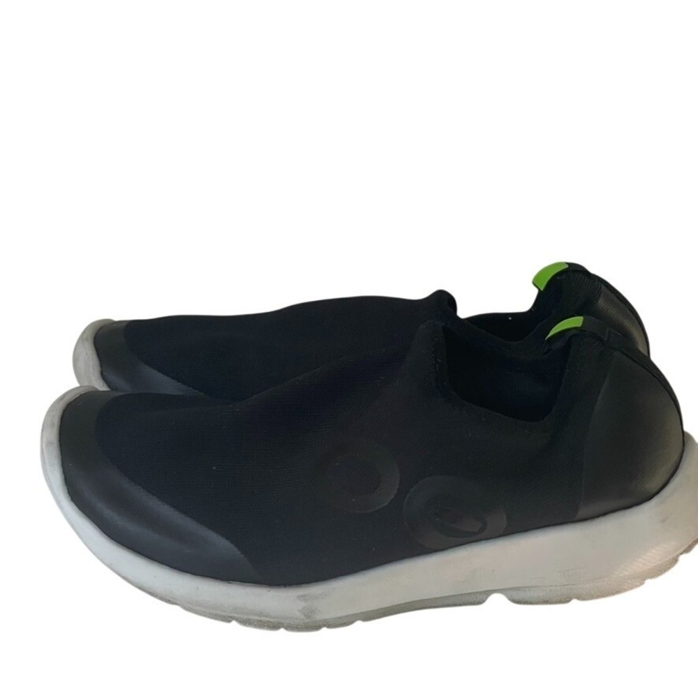 OOFOS OOmg Sport Low Recovery Shoes Black White Women Size 9